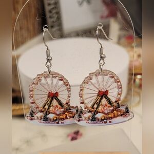 The Absolute BEST SUMMER CARNIVAL EARRINGS Acrylic 2D FERRIS WHEEL